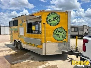 2015 8.5' x 18' Kitchen Food Concession Trailer with Fire Suppression System for Sale in Texas!