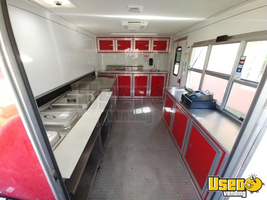 2015 8.5' x 28' BBQ / Food Concession Trailer Used Concession