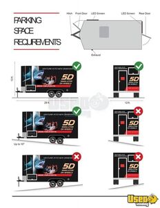 2015 Mobile 5d Simulator Party / Gaming Trailer Shore Power Cord California for Sale
