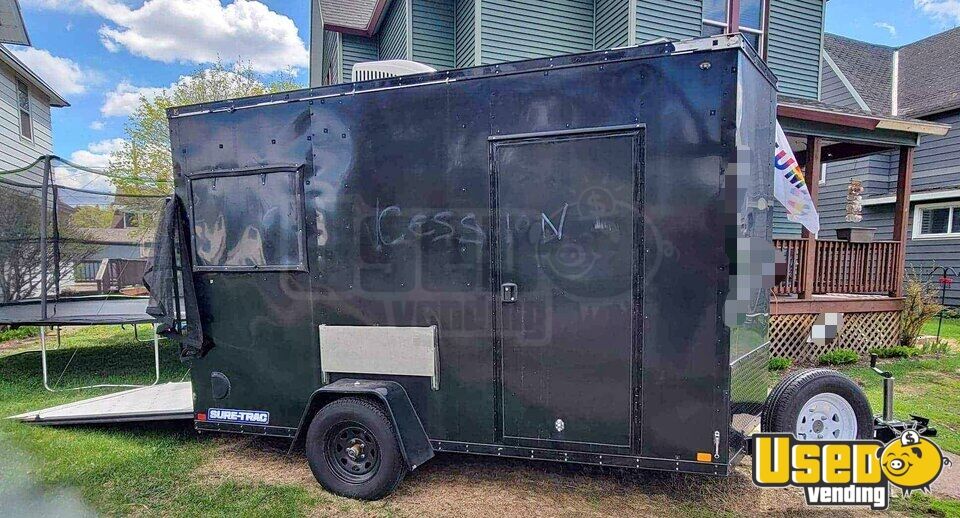 Licensed 6' x 12' Street Food Concession Trailer Mobile Vending Unit for Sale in Michigan
