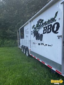 2015 Tri-axle Barbecue Concession Trailer Barbecue Food Trailer Air Conditioning Maine for Sale