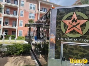2016 28x8.5 V-nose Barbecue Concession Trailer Barbecue Food Trailer Generator Florida for Sale