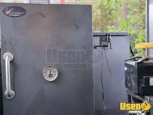 2016 28x8.5 V-nose Barbecue Concession Trailer Barbecue Food Trailer Work Table Florida for Sale