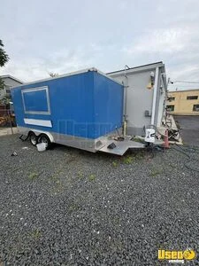 2016 8.5 X 16 V Nose Kitchen Food Trailer Air Conditioning New Jersey for Sale