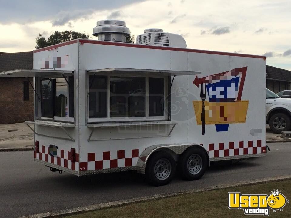 2016 7' x 16' Food Concession Trailer Used Concession Trailer for