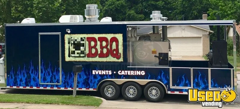 2016 Custom Barbecue Food Trailer Oklahoma for Sale