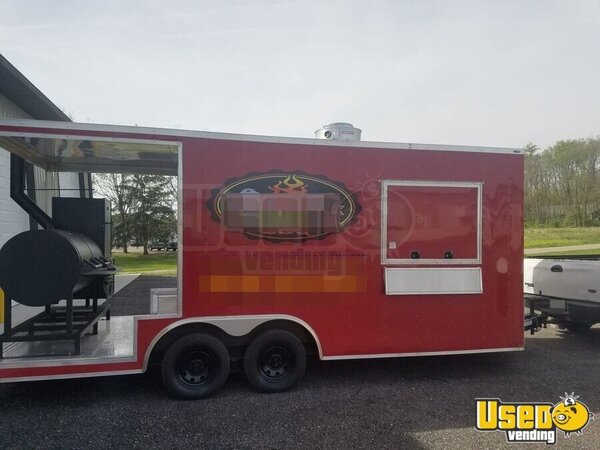2016 Lark Barbecue Food Trailer Exterior Customer Counter Indiana for Sale