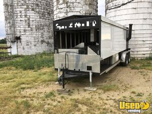 2016 Open Bbq Smoker Trailer Open Bbq Smoker Trailer Work Table Ohio for Sale
