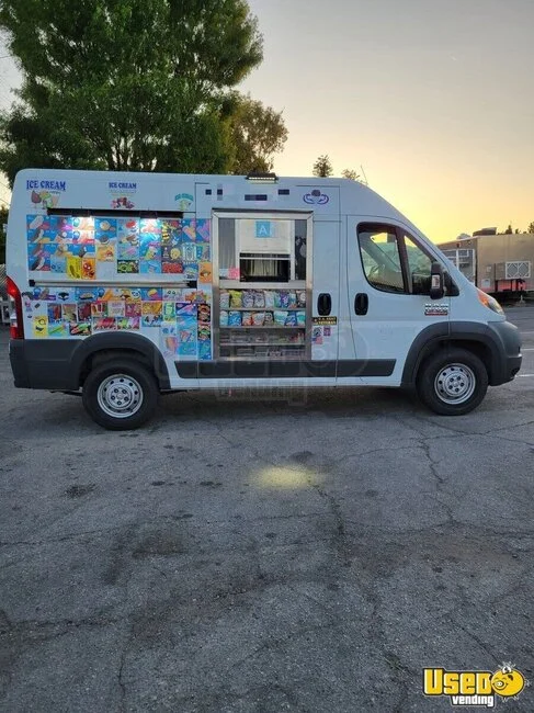 2016 Pro Master 1500 High Roof Ice Cream Truck California Gas Engine for Sale