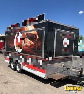 2016 Wood-fired Pizza Concession Trailer Pizza Trailer Cabinets Texas for Sale