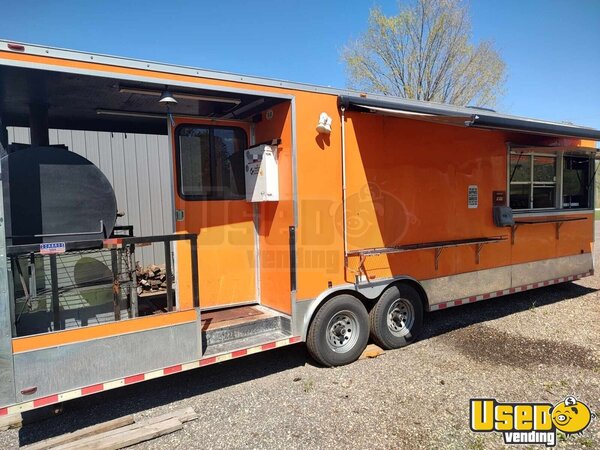 2017 28' V-nose Barbecue Food Trailer Wisconsin for Sale