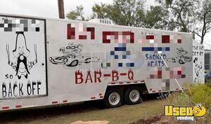 2017 Barbecue Kitchen Concession Trailer Barbecue Food Trailer Air Conditioning Texas for Sale