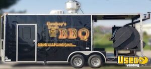 2017 Bbq Trailer Barbecue Food Trailer Air Conditioning Indiana for Sale
