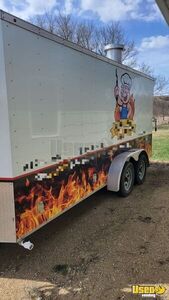 2017 Bumper Hitch Kitchen Food Trailer Stainless Steel Wall Covers North Dakota for Sale