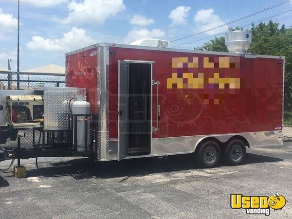 2017 Custom Trailers Kitchen Food Trailer Propane Tank Texas for Sale