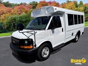 2017 Express 3500 Multifunction Shuttle Bus Shuttle Bus Exterior Lighting New York Gas Engine for Sale