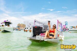 2017 Ice Cream And Snow Cone Concession Pontoon Boat Ice Cream Truck Breaker Panel Florida Gas Engine for Sale