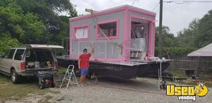 2017 Ice Cream And Snow Cone Concession Pontoon Boat Ice Cream Truck Fresh Water Tank Florida Gas Engine for Sale