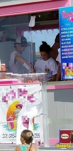 2017 Ice Cream And Snow Cone Concession Pontoon Boat Ice Cream Truck Interior Lighting Florida Gas Engine for Sale