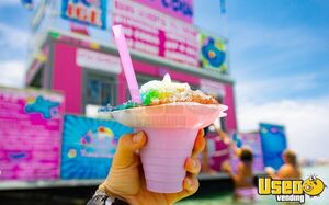 2017 Ice Cream And Snow Cone Concession Pontoon Boat Ice Cream Truck Triple Sink Florida Gas Engine for Sale