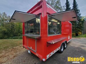 2017 Q96 Bbq Food Trailer Barbecue Food Trailer Exterior Customer Counter Minnesota for Sale