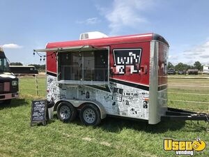 2017 Red Mini Donut Concession Trailer Concession Trailer Iowa for Sale