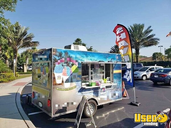 2017 Shaved Ice Concession Trailer Snowball Trailer Florida for Sale