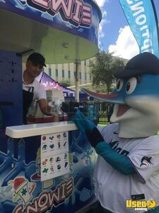 2017 Shaved Ice Trailer Snowball Trailer Diamond Plated Aluminum Flooring Florida for Sale