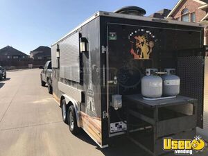 2018 816 Food Concession Trailer Kitchen Food Trailer Diamond Plated Aluminum Flooring Texas for Sale