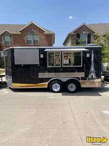 2018 816 Food Concession Trailer Kitchen Food Trailer Stainless Steel Wall Covers Texas for Sale