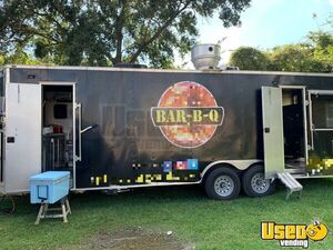2018 Barbecue Concession Trailer Barbecue Food Trailer Air Conditioning Texas for Sale