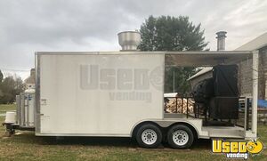 2018 Barbecue Concession Trailer Barbecue Food Trailer Concession Window New York for Sale