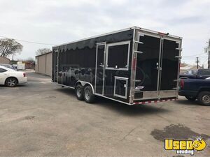 2018 Barbecue Concession Trailer Barbecue Food Trailer Stainless Steel Wall Covers Texas for Sale