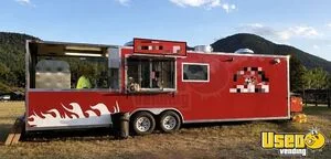 2018 Barbecue Food Trailer Barbecue Food Trailer Concession Window Colorado Diesel Engine for Sale