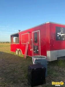 2018 8.5' x 24' Barbecue Food Concession Trailer with Porch Mobile Vending Unit for Sale in Texas!