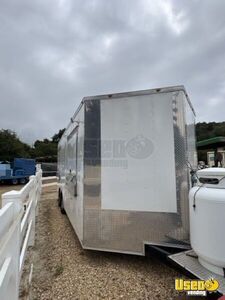 2018 Cargo Kitchen Food Trailer Diamond Plated Aluminum Flooring California for Sale