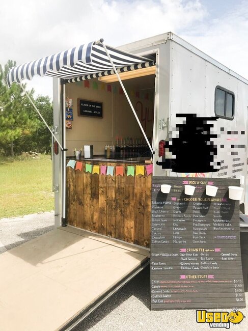 2018 Cargo Shaved Ice Concession Trailer Snowball Trailer Texas for Sale