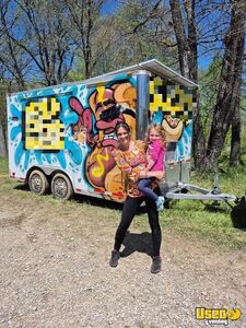 2018 Concession Trailer Concession Trailer Diamond Plated Aluminum Flooring Indiana for Sale