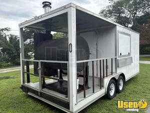 2018 Custom Trailer Pros Barbecue Food Trailer Exterior Customer Counter New York for Sale
