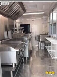 2018 Food Concession Trailer Kitchen Food Trailer Diamond Plated Aluminum Flooring Virginia for Sale