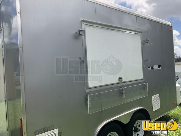 2018 Food Concession Trailer Kitchen Food Trailer Stainless Steel Wall Covers Florida for Sale