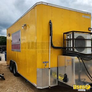 2018 Food Concession Trailer Kitchen Food Trailer Stainless Steel Wall Covers Texas for Sale