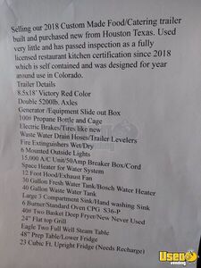 2018 Food Trailer Kitchen Food Trailer Hand-washing Sink Colorado for Sale