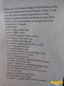 2018 Food Trailer Kitchen Food Trailer Hand-washing Sink Colorado for Sale