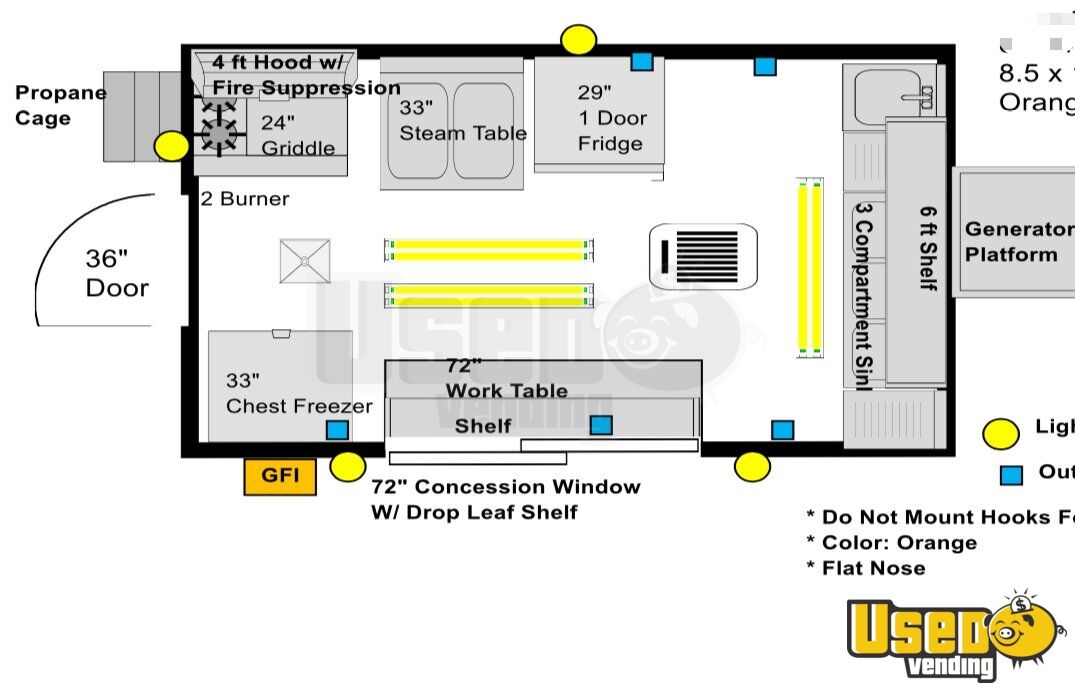 2018 8 X 14 Food Concession Trailer For Sale In Texas