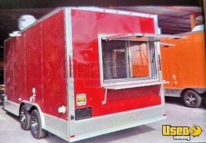 2018 Kitchen Trailer Kitchen Food Trailer Diamond Plated Aluminum Flooring Texas for Sale