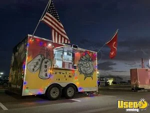 2018 Kitchen Trailer Kitchen Food Trailer Diamond Plated Aluminum Flooring Texas for Sale