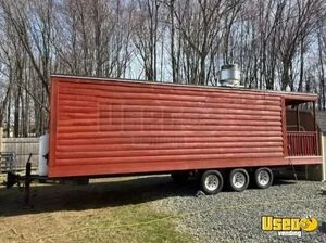 2018 Log Style Kitchen Food Trailer Concession Window New York for Sale