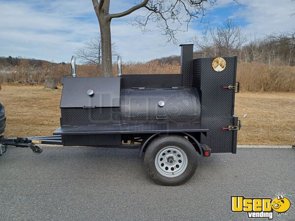 2018 Mini Gameday Reverse Flow Offset Bbq Smoker Tailgating Trailer Open Bbq Smoker Trailer New York for Sale