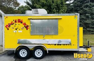 2018 N/a Kitchen Food Trailer Diamond Plated Aluminum Flooring Michigan for Sale